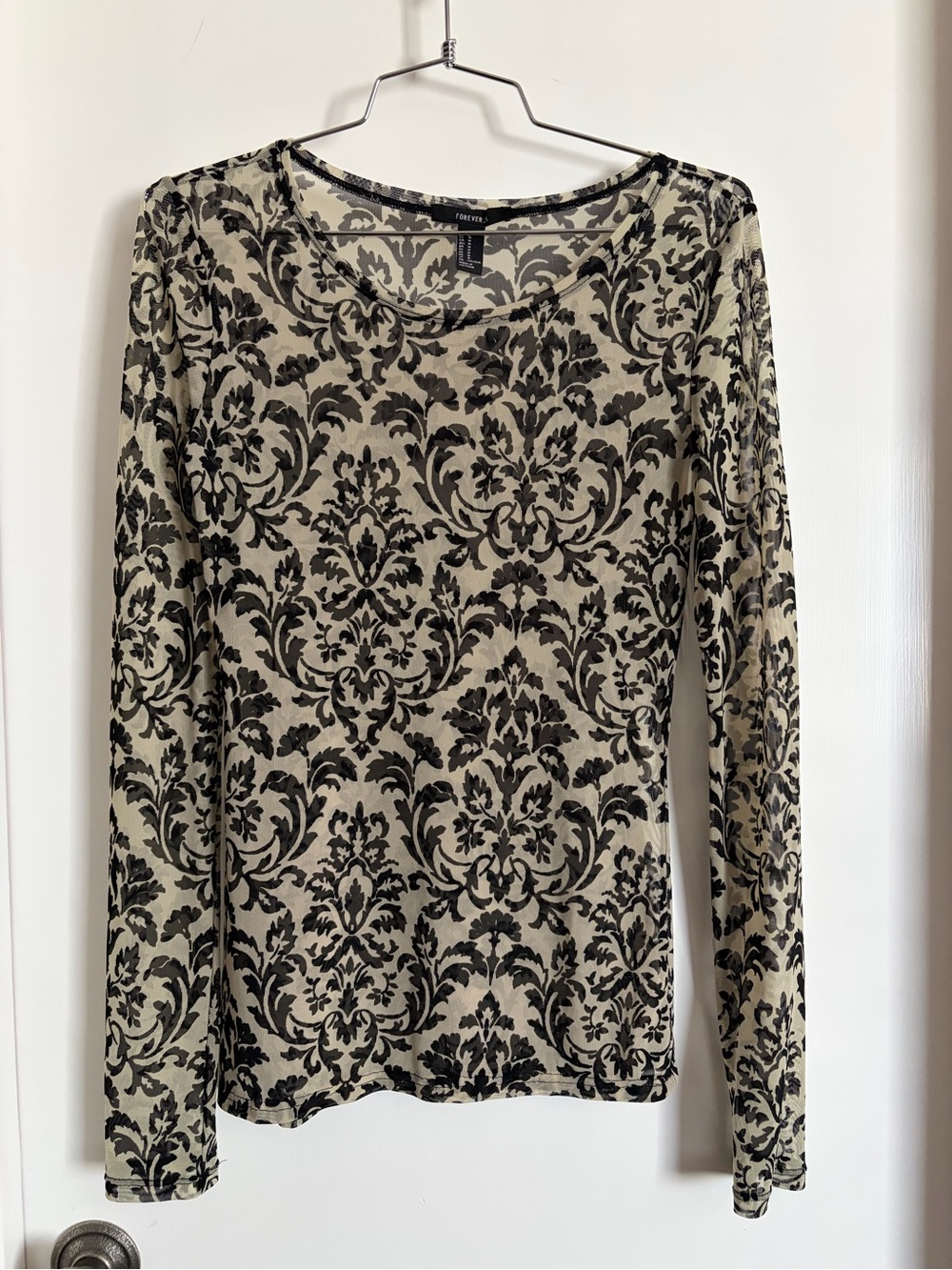 Forever 21 Mesh Long-Sleeve Layering Tee